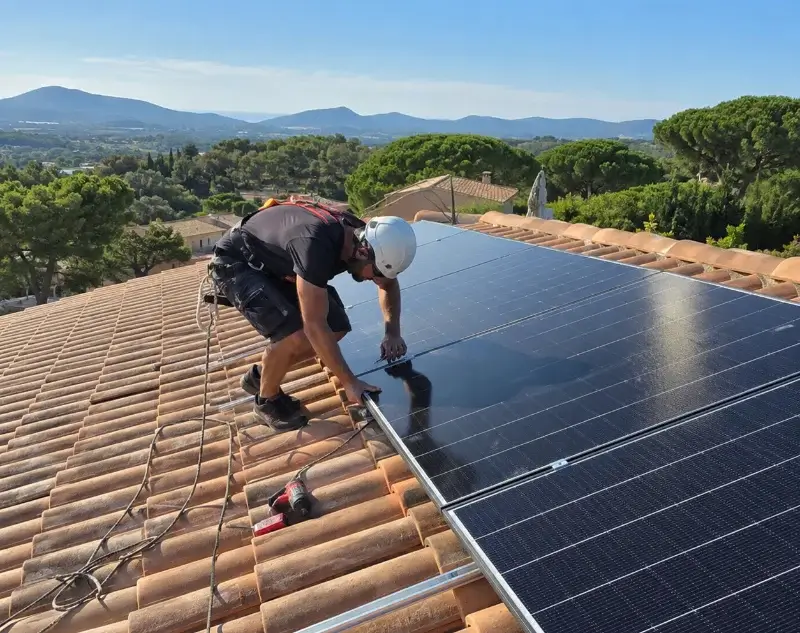 Installateur panneaux solaires Castelnau-de-Guers — pose photovoltaïque sur toiture