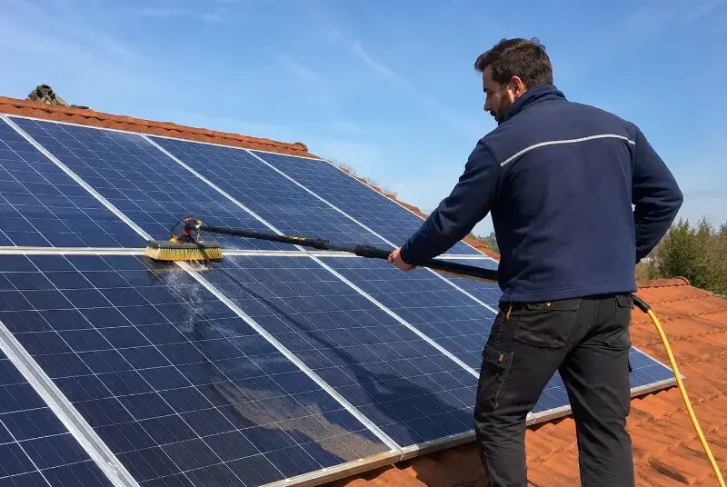 Nettoyage et entretien de panneaux solaires à Castelnau-de-Guers